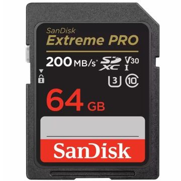 Sandisk Extreme Pro 64gb 200mb/s SDXC Hafıza Kartı