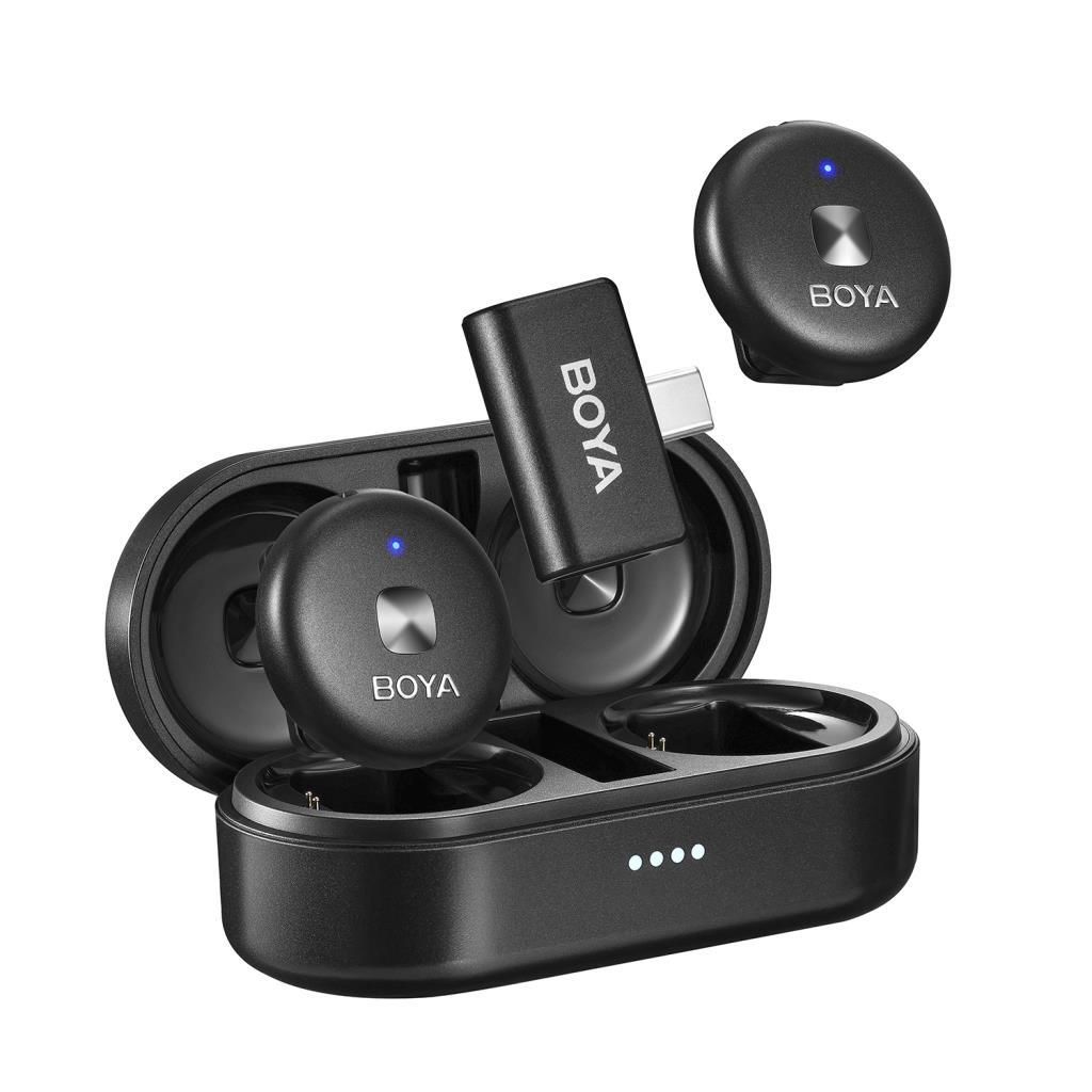 BOYA Omic-U Wireless İkili Yaka Mikrofonu Type-C (Siyah)