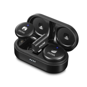 BOYA Omic-U Wireless İkili Yaka Mikrofonu Type-C (Siyah)