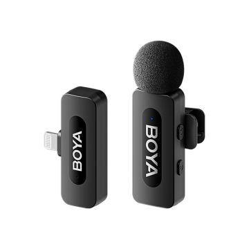 Boya BY-V2 Wireless İkili Yaka Mikrofonu Lightning (Yeni versiyon)