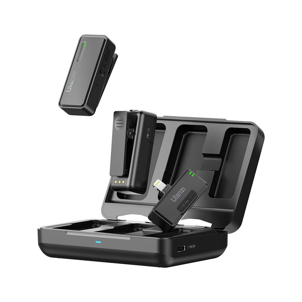 Ulanzi UW-MIC Kablosuz İkili Kayıt Yaka Mikrofonu - Lightning