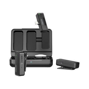 Ulanzi UW-MIC Kablosuz İkili Kayıt Yaka Mikrofonu - Lightning