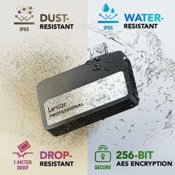 LEXAR 1 TB Portable SSD With Hub 1050Mb/S USB 3.2