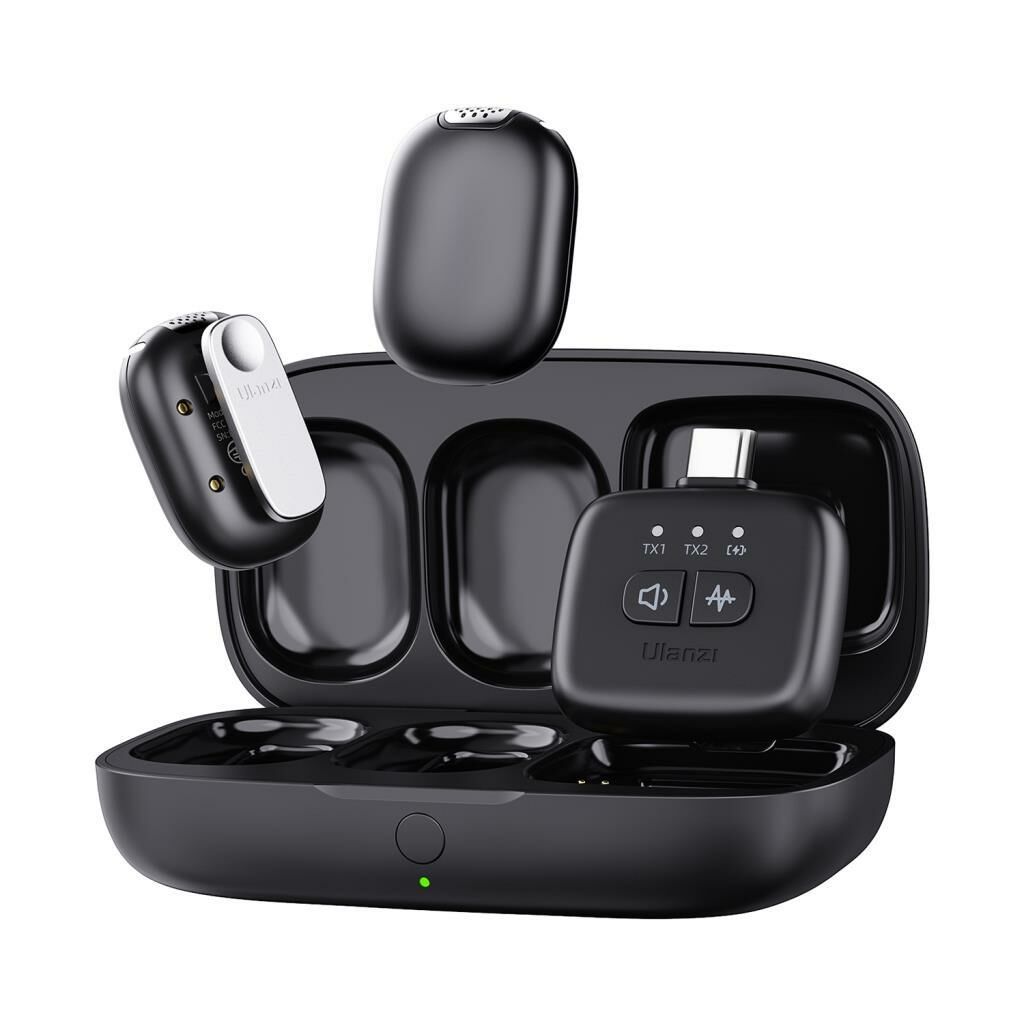 Ulanzi A30 Tiny 2 Kişilik Mikrofon Seti - Siyah