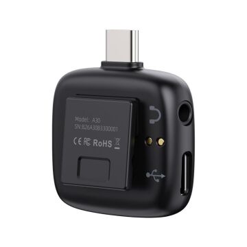 Ulanzi A30 Tiny 2 Kişilik Mikrofon Seti - Siyah