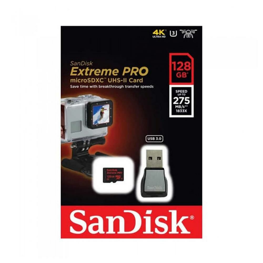 Sandisk Extreme Pro 128GB 275mb/s MicroSDXC