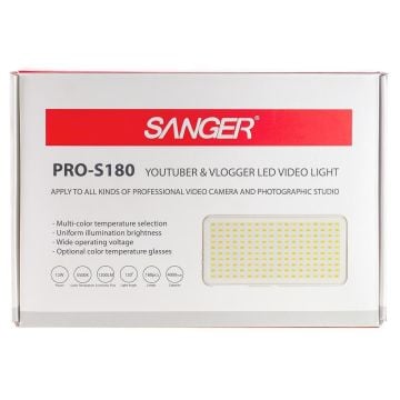 Sanger PRO-S180 Youtuber Vlogger Led Işık