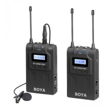 Boya BY-WHM8 Pro - BY-WM8 Pro Kablosuz El ve Yaka Tipi Mikrofon Seti
