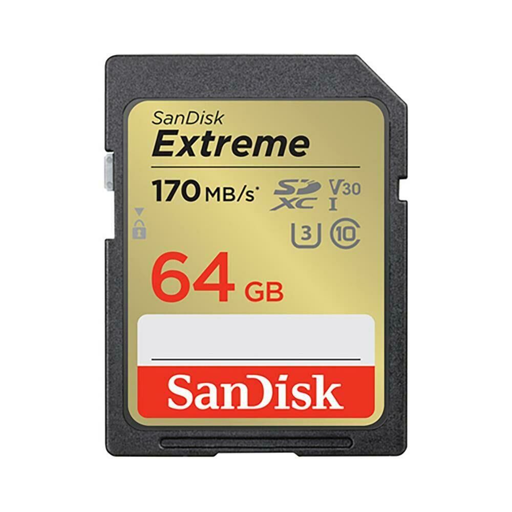 Sandisk Extreme 64GB 170mb/s SDXC Hafıza Kartı