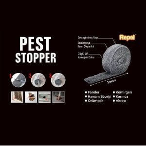 Repel Pest Stopper Fare Haşere Engelleyici Çelik Yün Bariyer