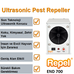 Repel END 700 Endüstriyel Ultrasonik Fare Sıçan Yarasa Kovucu
