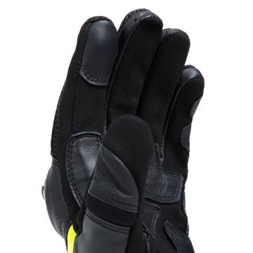 Dainese Unisex Gloves Black Fluo Yellow Deri Eldiven