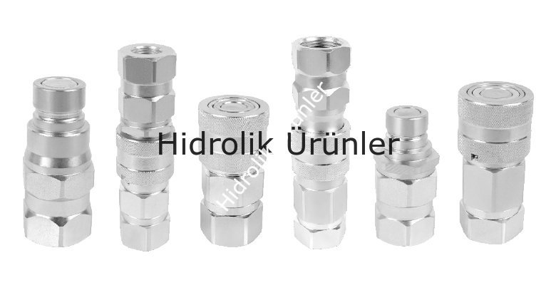 QCF 1/2 BSP Düz Alınlı Quick Kaplin (Takım)