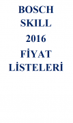 FİYAT LİSTESİ-BOSCH-SKIL FİYAT LİSTESİ-2016