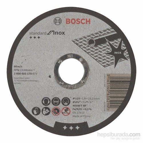 bosch inox taş 115
