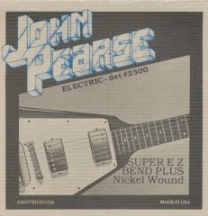 John Pearse Elektro Gitar Teli 2300 (08-038) ( Super E Z Bend Plus Nickel ) 