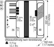 Akordeon Weltmeister Perle (Red) 48 bas