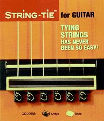 String-Tie Gitar Teli Bağlama Boncukları-siyah renk-black ebony
