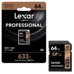 Lexar 64GB 633X Professional SDHC  UHS-1