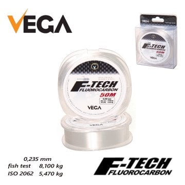 Vega F-Tech Fluorocarbon 50mt 0,235 mm Misina