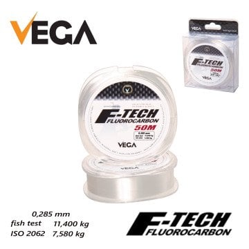Vega F-Tech Fluorocarbon 50mt 0,285 mm Misina