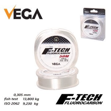 Vega F-Tech Fluorocarbon 50mt 0,305 mm Misina