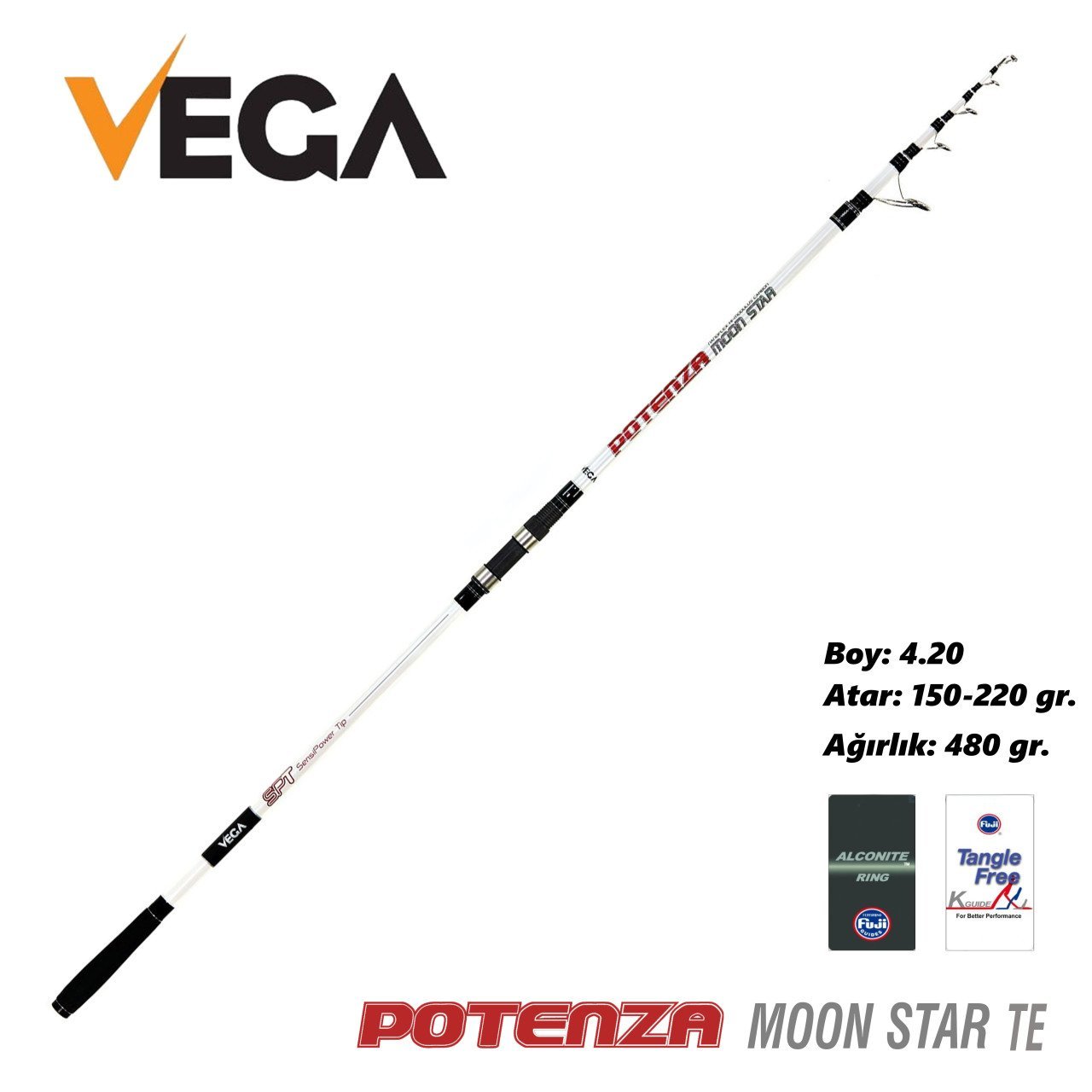 Vega Potenza Moon star TE 4.20 mt 150-220 gr Olta Kamışı