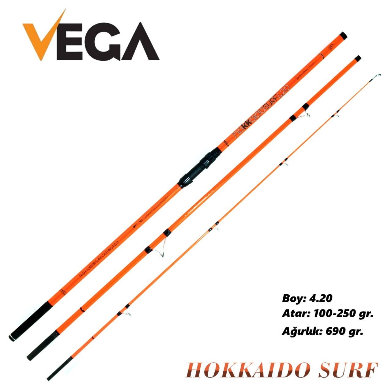 Vega Hokkaido Surf 4,20 mt 100-250 gr Olta Kamışı