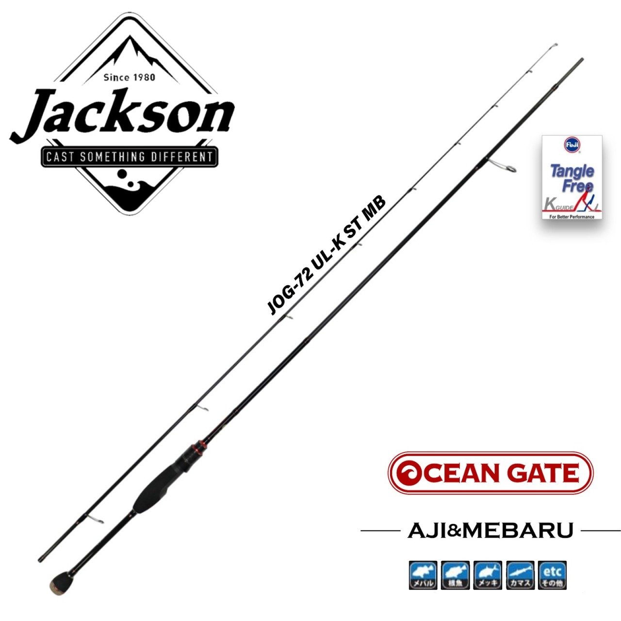Jackson Ocean Gate Aji&Mebaru JOG-72 UL-K ST MB 1-7gr LRF Spin kamış