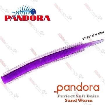 Pandora Perfect Soft Baits Sandworm 7 cm PURPLE WARM