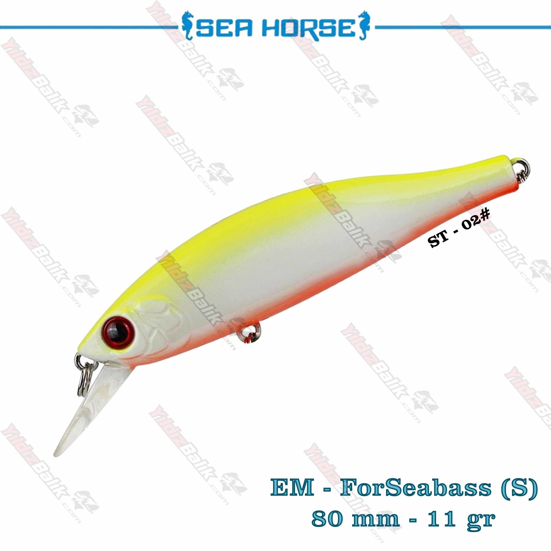 Sea Horse EM-ForSeabass 80S / 80mm 11gr Sınkıng Suni Yem # ST-02