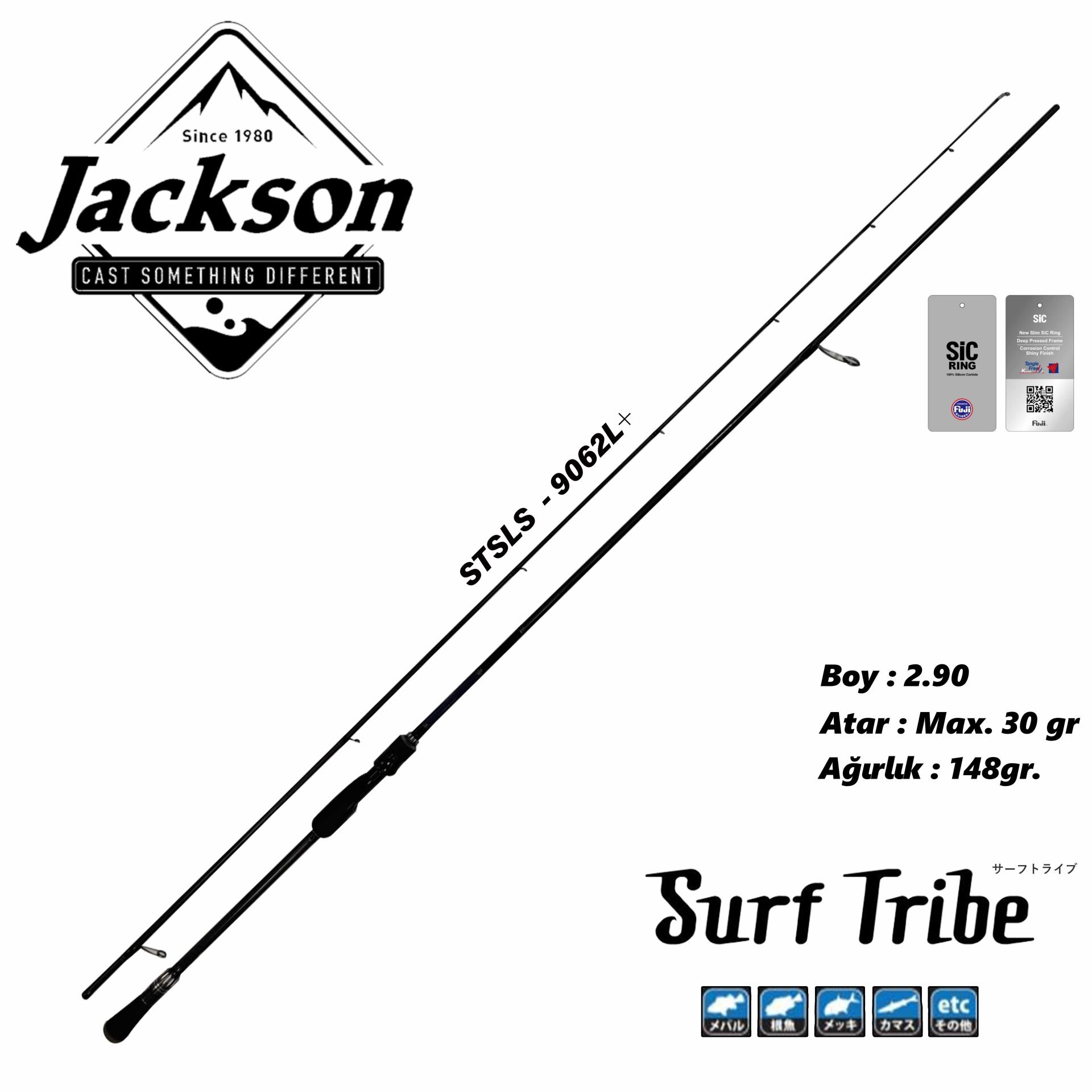 Jackson Surf Tribe STSLS-9062L+ 2.90cm Max 30gr Spin Kamış