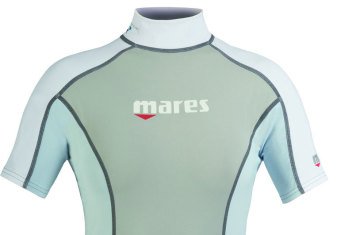 Mares Trilastic Kısa Kol Kadın Rash Guard Gri