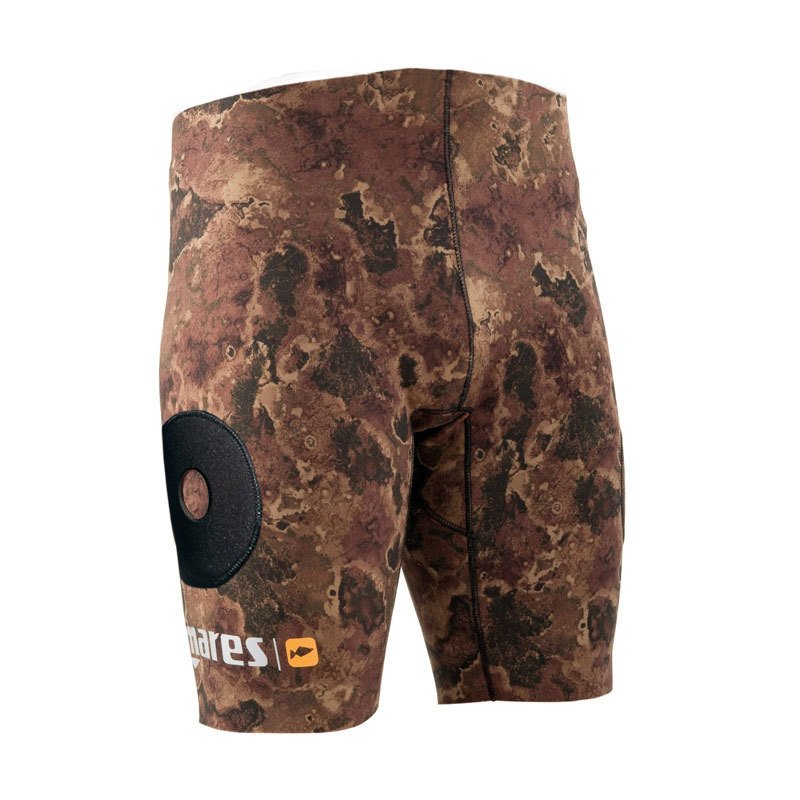 Mares Pocket 2mm OpenCell Short Camo Brown
