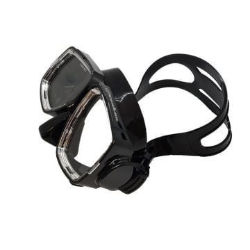KRAKEN Maske M366 Siyah Silikon, Çift camlı