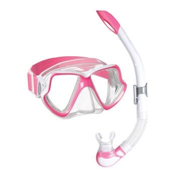 Mares Wahoo Neon Maske Şnorkel Set Pembe