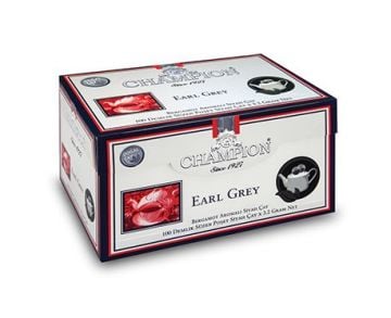 Champion Earl Grey Demlik Poşet 100 Adet (Bergamot - Tomurcuk Çayı)