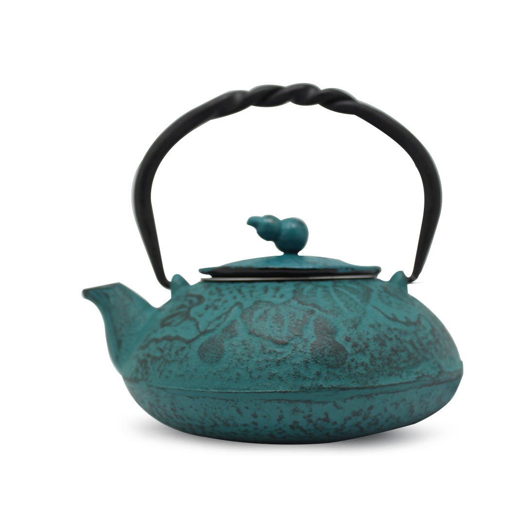 BA3074 Cast Iron Teapot Blue 550 ml