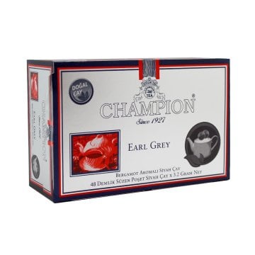Champion Earl Grey Demlik Poşet 48 Adet (Bergamot - Tomurcuk Çayı)