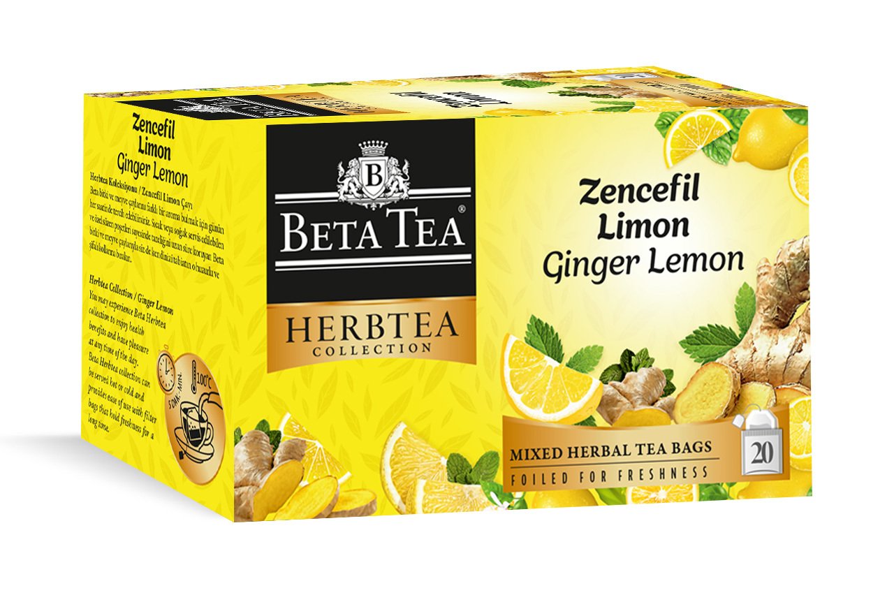 Zencefil Limon Çayı 20 Adet - Beta Herbtea Collection