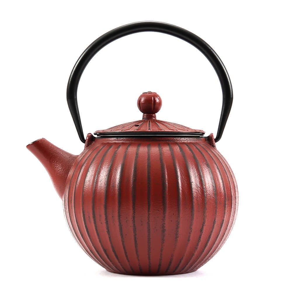 BA3083 Cast Iron Teapot Red 1200 ml