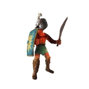 Romalı Gladyatör Mirmollo - Kılıç ve Kalkanlı Savaşçı Figür Oyuncak
