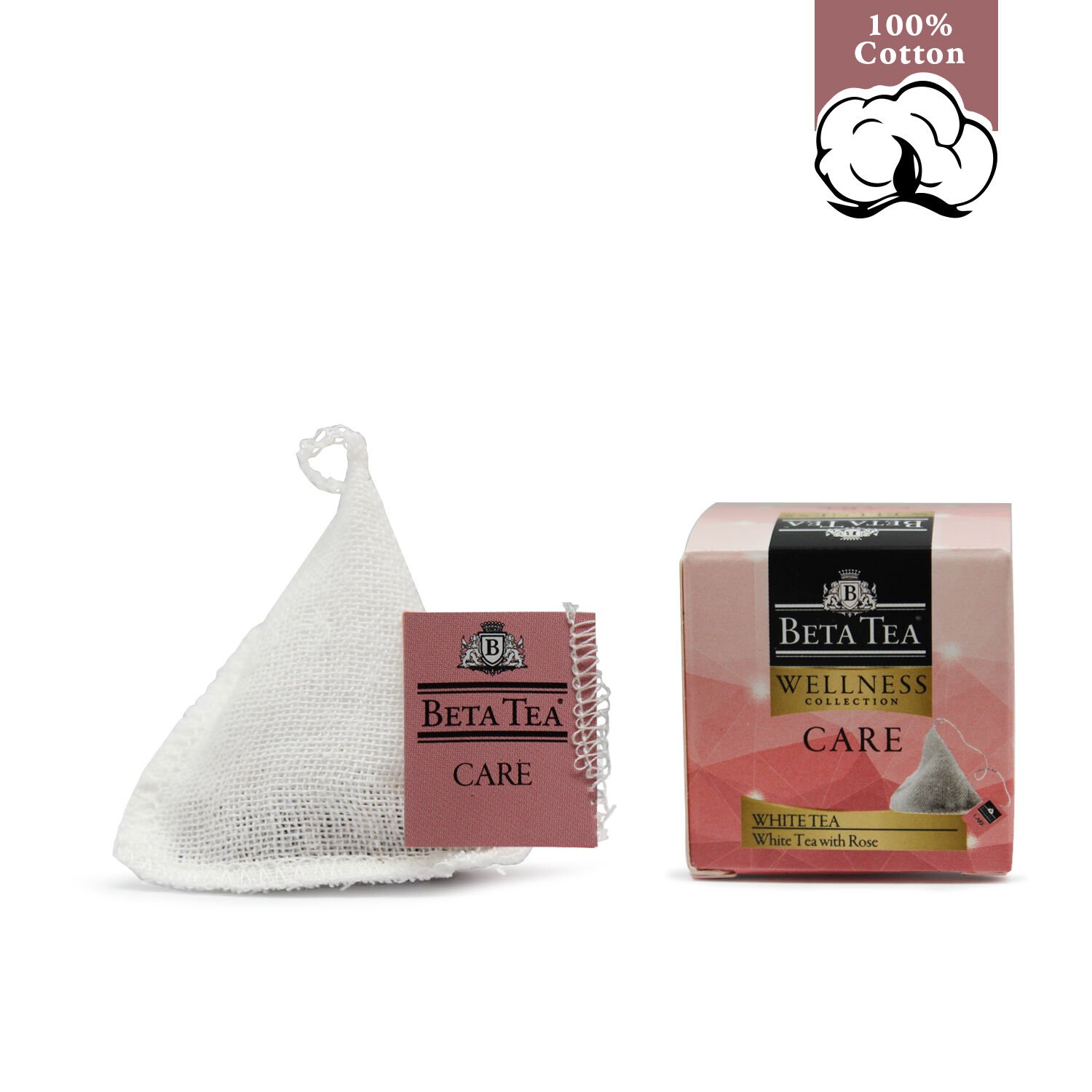 Beta Tea Wellness Care Müslin Piramit Beyaz Çay 1,8 gram (%100 Doğal Pamuk Dokuma)