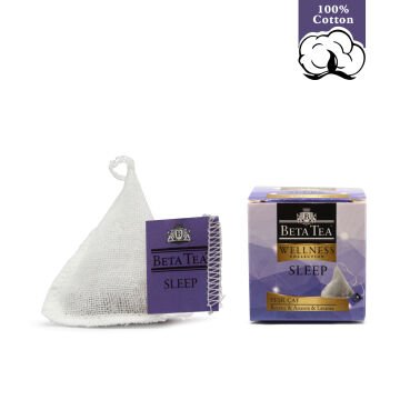 Beta Tea Wellness Sleep Müslin Piramit Yeşil Çay 2 gram (%100 Doğal Pamuk Dokuma)