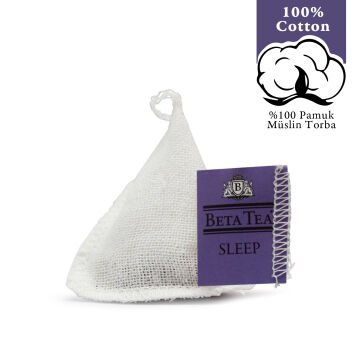 Beta Tea Wellness Sleep Müslin Piramit Yeşil Çay 2 gram (%100 Doğal Pamuk Dokuma)