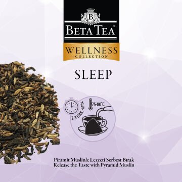 Beta Tea Wellness Sleep Müslin Piramit Yeşil Çay 2 gram (%100 Doğal Pamuk Dokuma)