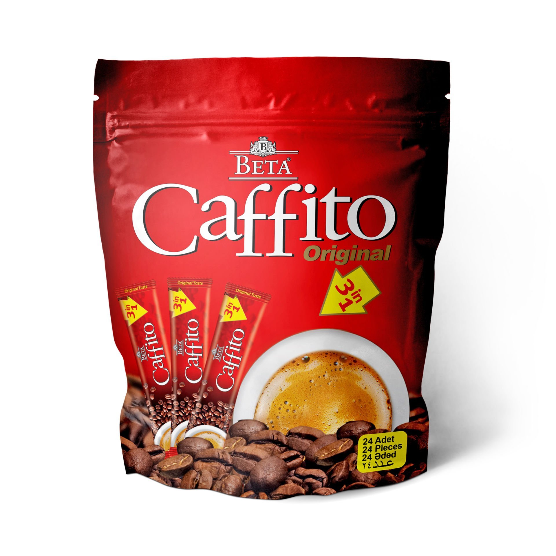 Beta Caffito 3 in 1 Classic 18 gram 24'lü Paket