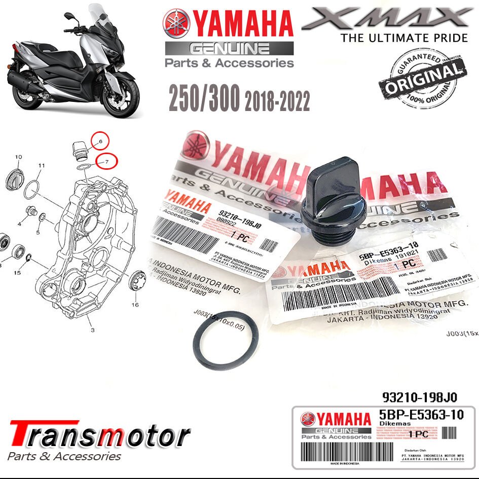 Orijinal Xmax Ironmax Techmax 250/300 2018-2022  Motor Yağ Dolum Tapa Ve Contası