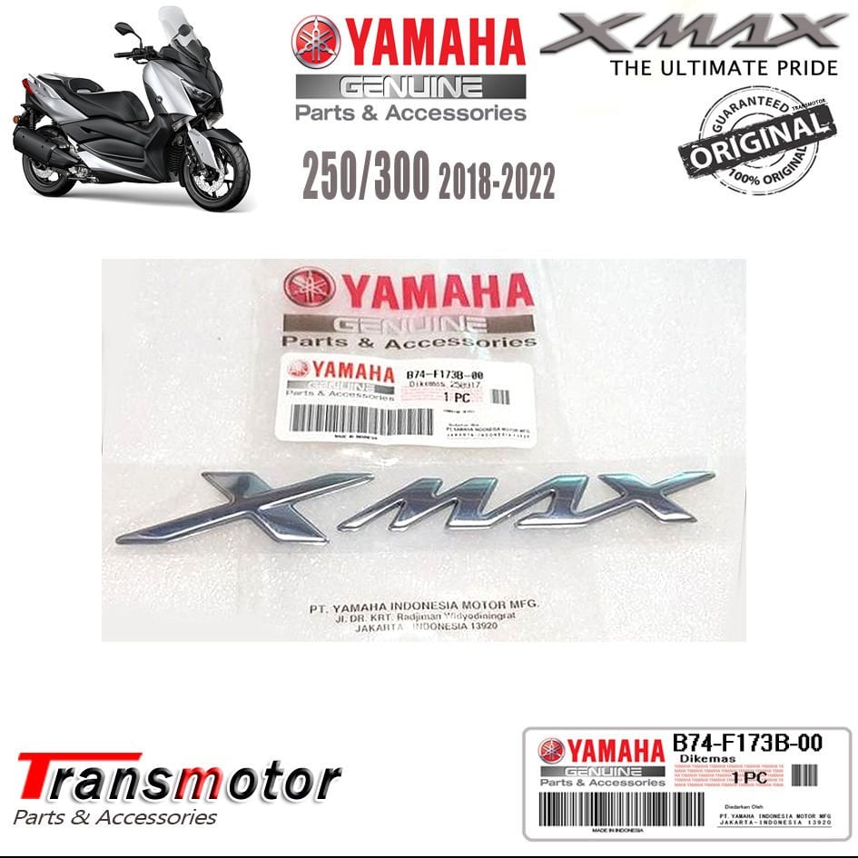 Orijinal XMAX 125/250/300/400 2018-2024 Amblem Logo Silver Açık Gri