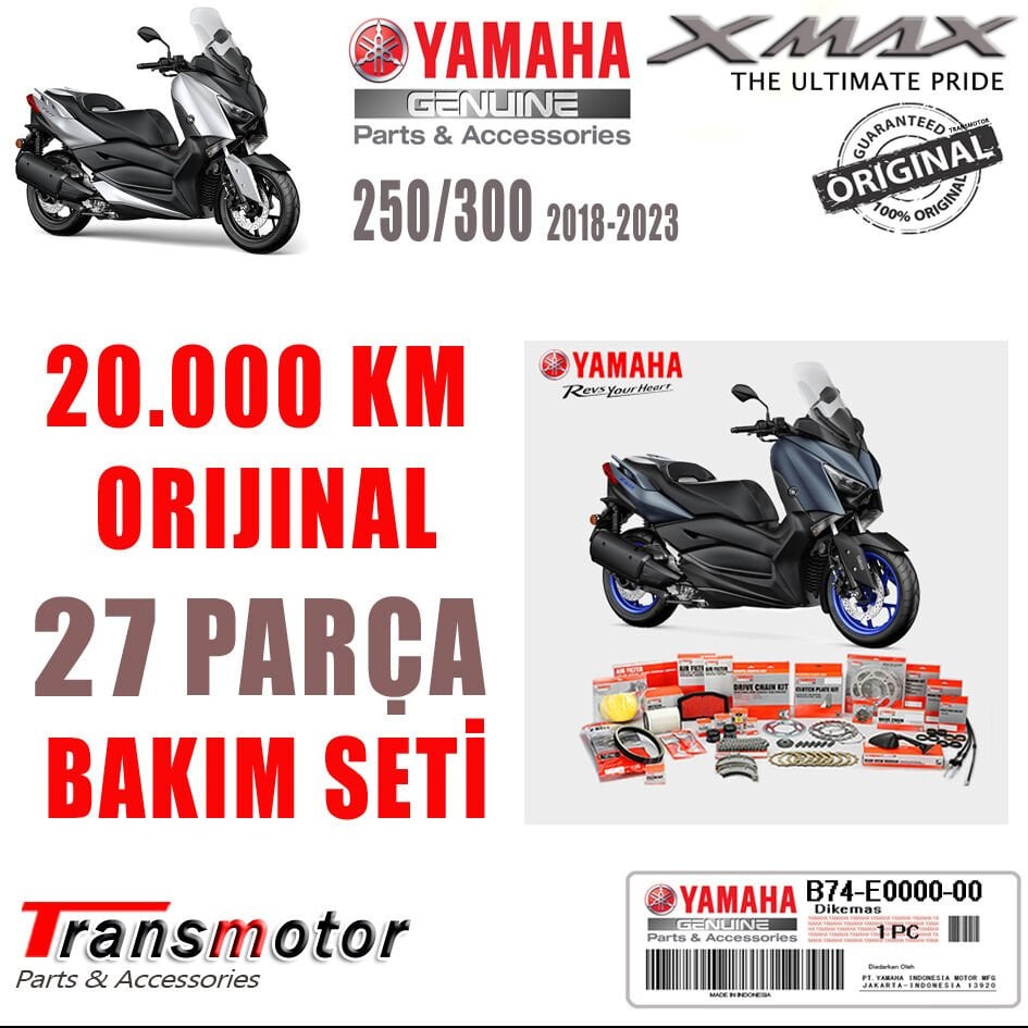 Orijinal Xmax Ironmax Techmax 20.000 Km 27 Parça Full Bakım Kiti